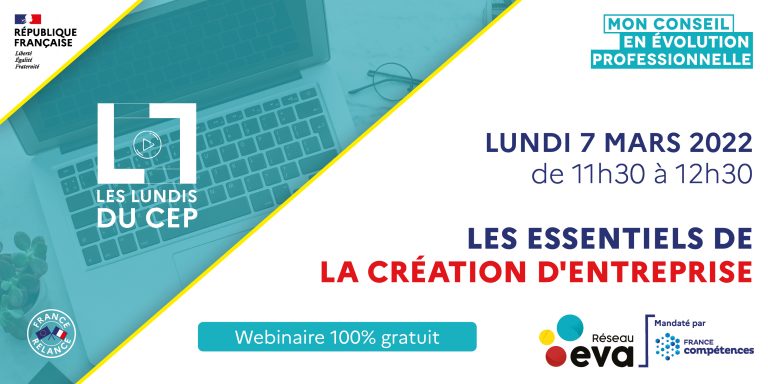 Webinaire sur le cep et la création d'entreprise